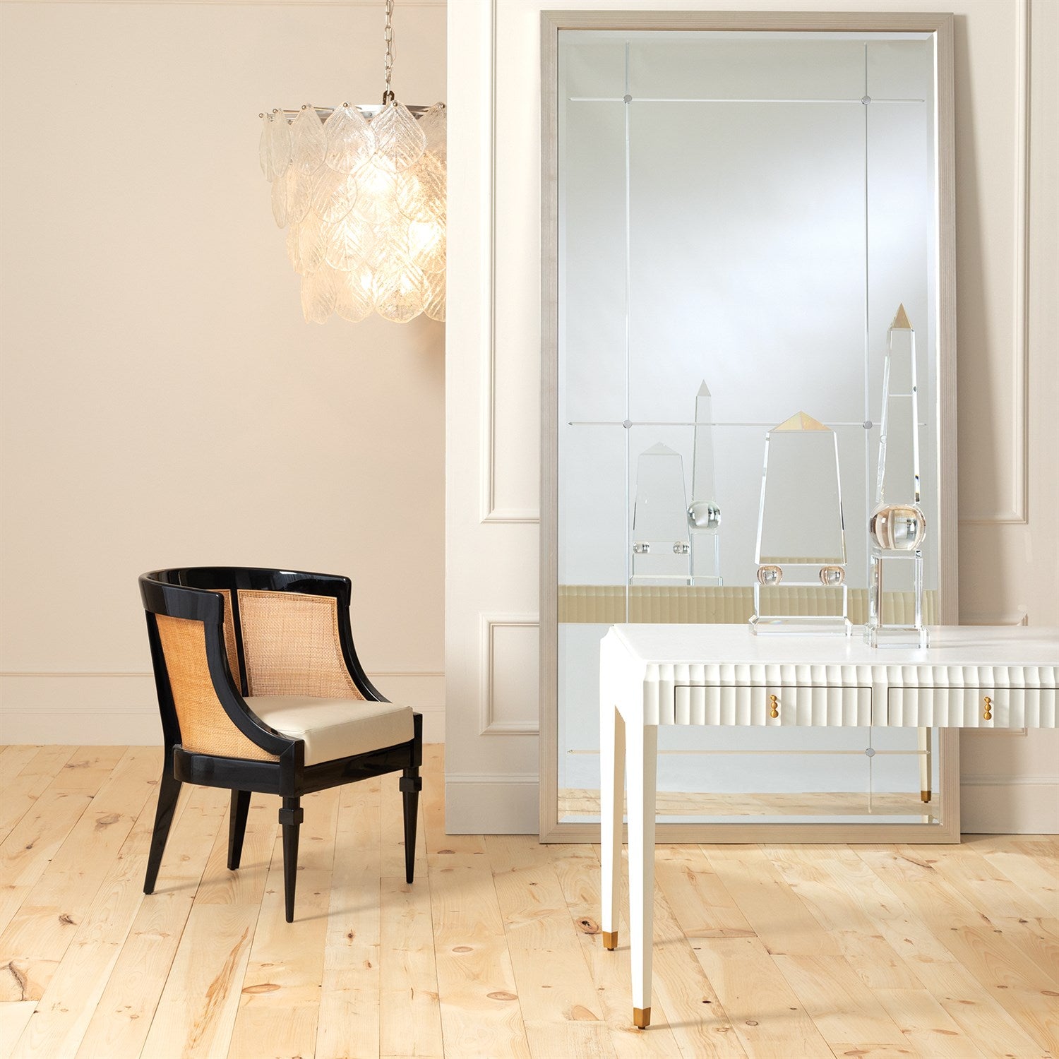 Wide Crystal Obelisk - Grats Decor Interior Design & Build Inc.