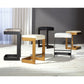 Regan Barstool / Counterstool - Graphite/ Black Leather