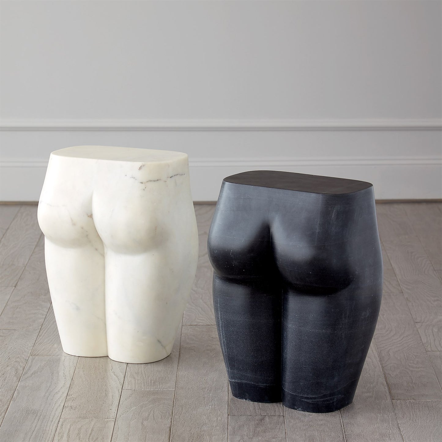 L'Homme Stool - Black Marble