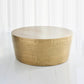 Izmir Hammered 35"Dia/48"Dia Coffee Table - Brass