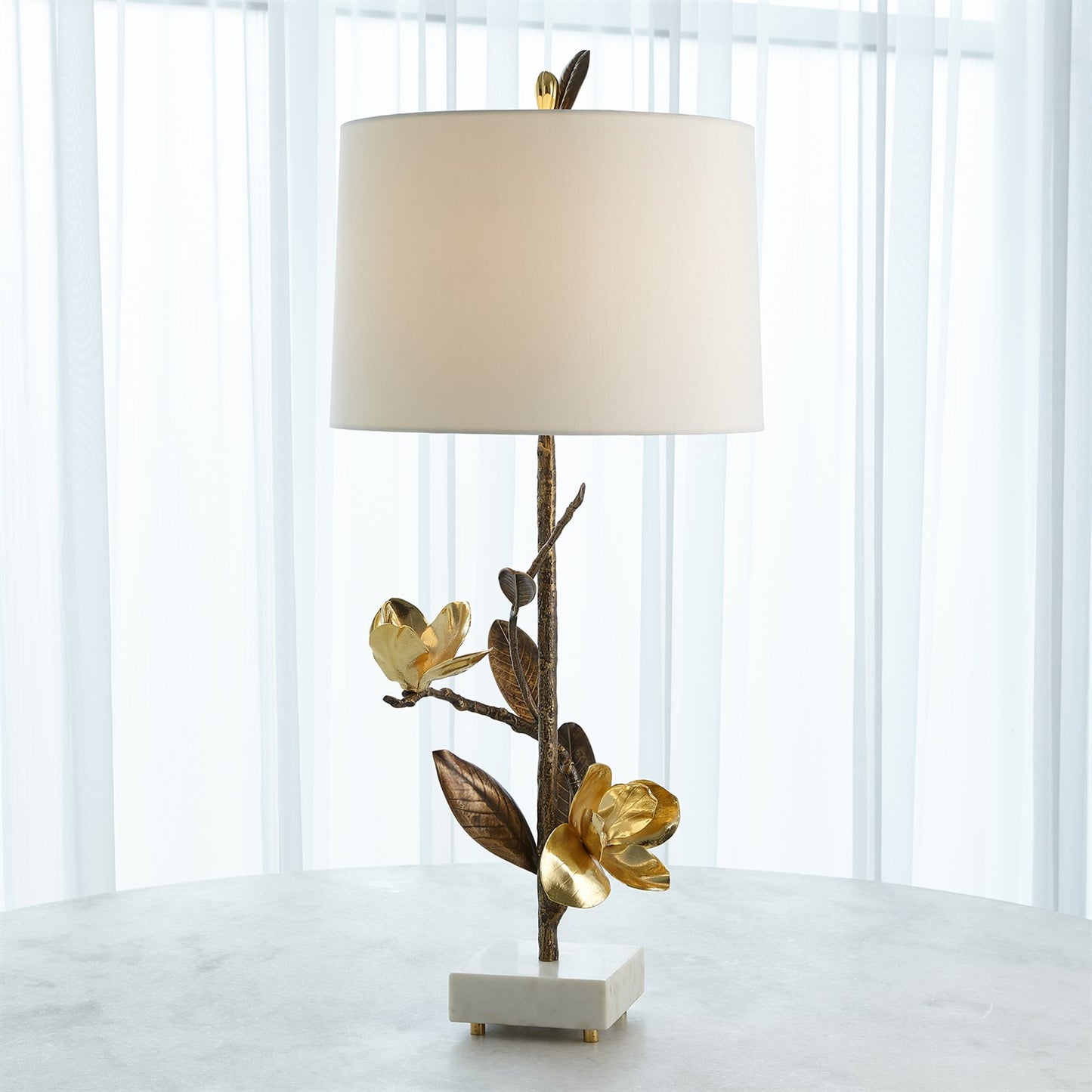 Magnolia Flower Table Lamp - Left