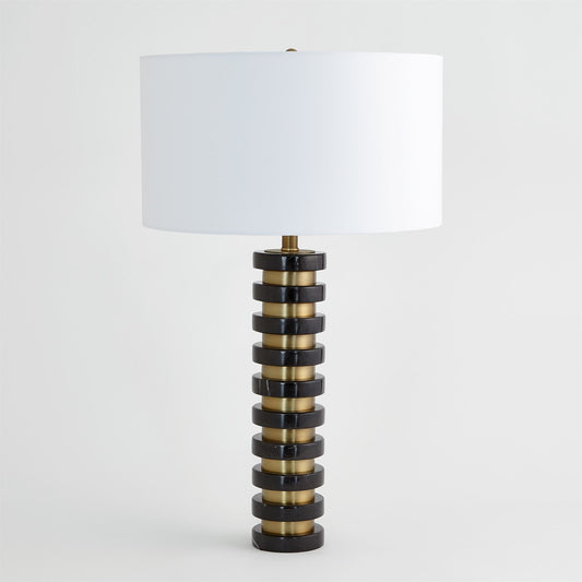 Marble Stack Lamp - Black - Grats Decor Interior Design & Build Inc.