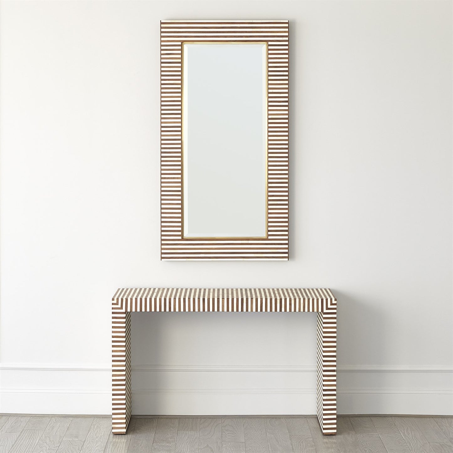 Sienna Console - Walnut/Bone