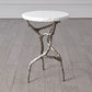 Root Table - Polished Iron w/White Marble - Grats Decor Interior Design & Build Inc.