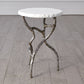Root Table - Polished Iron w/White Marble - Grats Decor Interior Design & Build Inc.