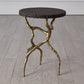 Root Table - Faux Brass w/Black Marble - Grats Decor Interior Design & Build Inc.