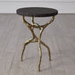 Root Table - Faux Brass w/Black Marble - Grats Decor Interior Design & Build Inc.