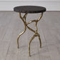 Root Table - Faux Brass w/Black Marble - Grats Decor Interior Design & Build Inc.