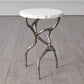 Root Table - Polished Iron w/White Marble - Grats Decor Interior Design & Build Inc.