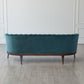 Channel Back Sofa - Dragonfly Velvet