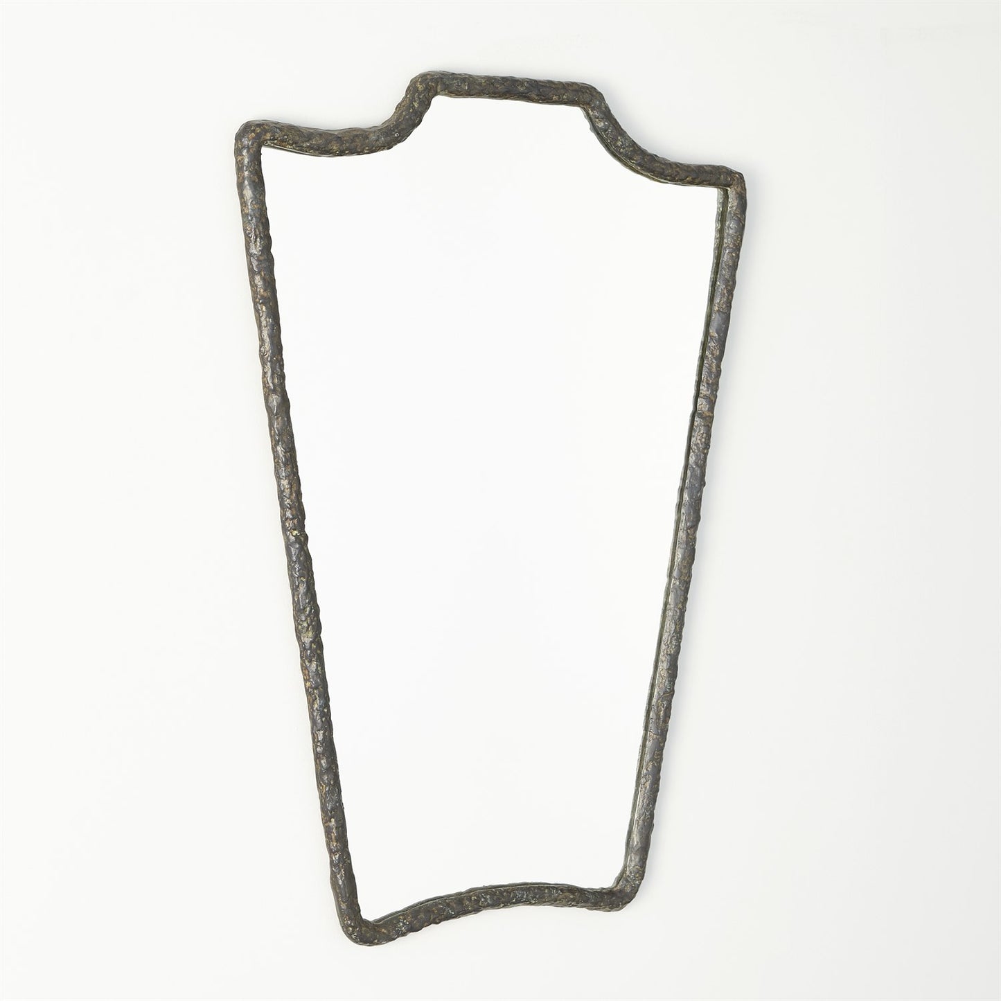 Bouclier Cast Metal Wall Mirror