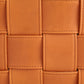 Soft Woven Leather Basket - Orange - 2 sizes
