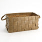 Soft Woven Leather Basket - Putty - 2 sizes