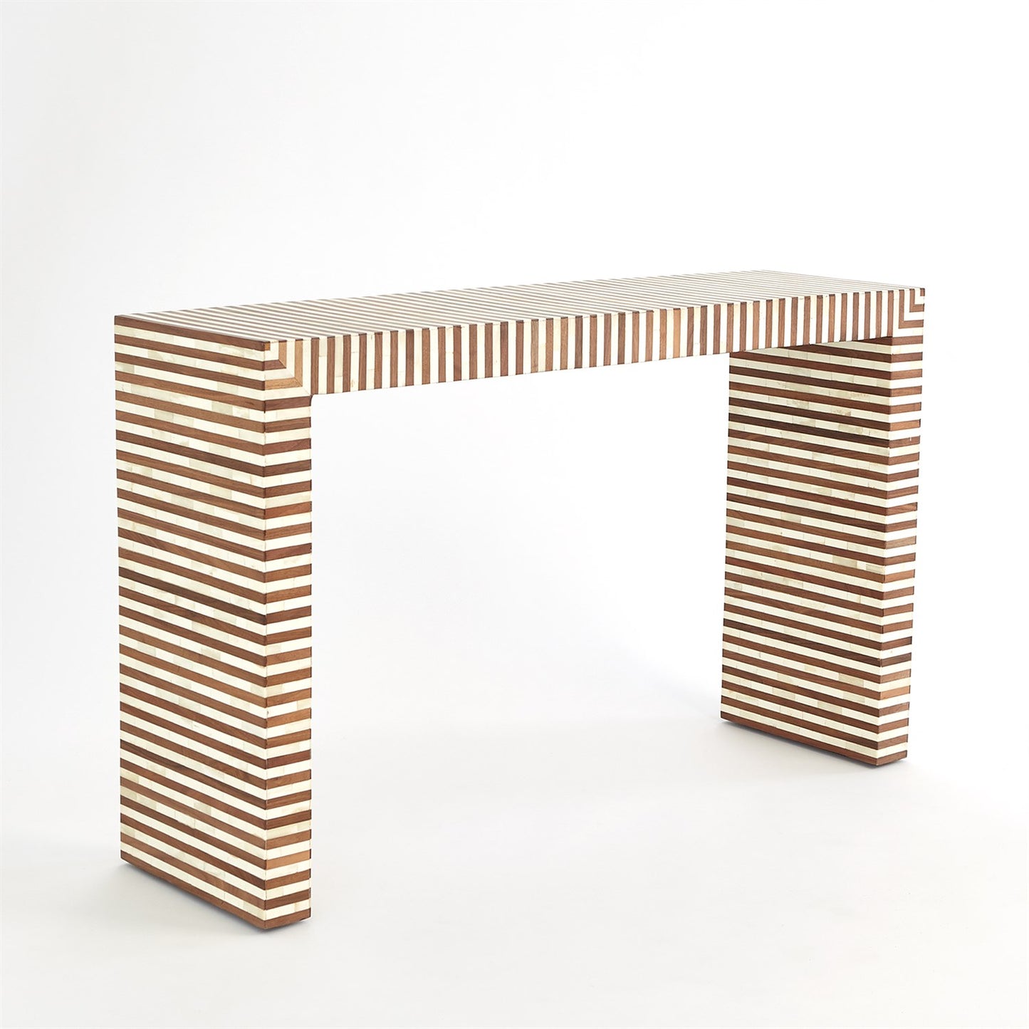 Sienna Console - Walnut/Bone