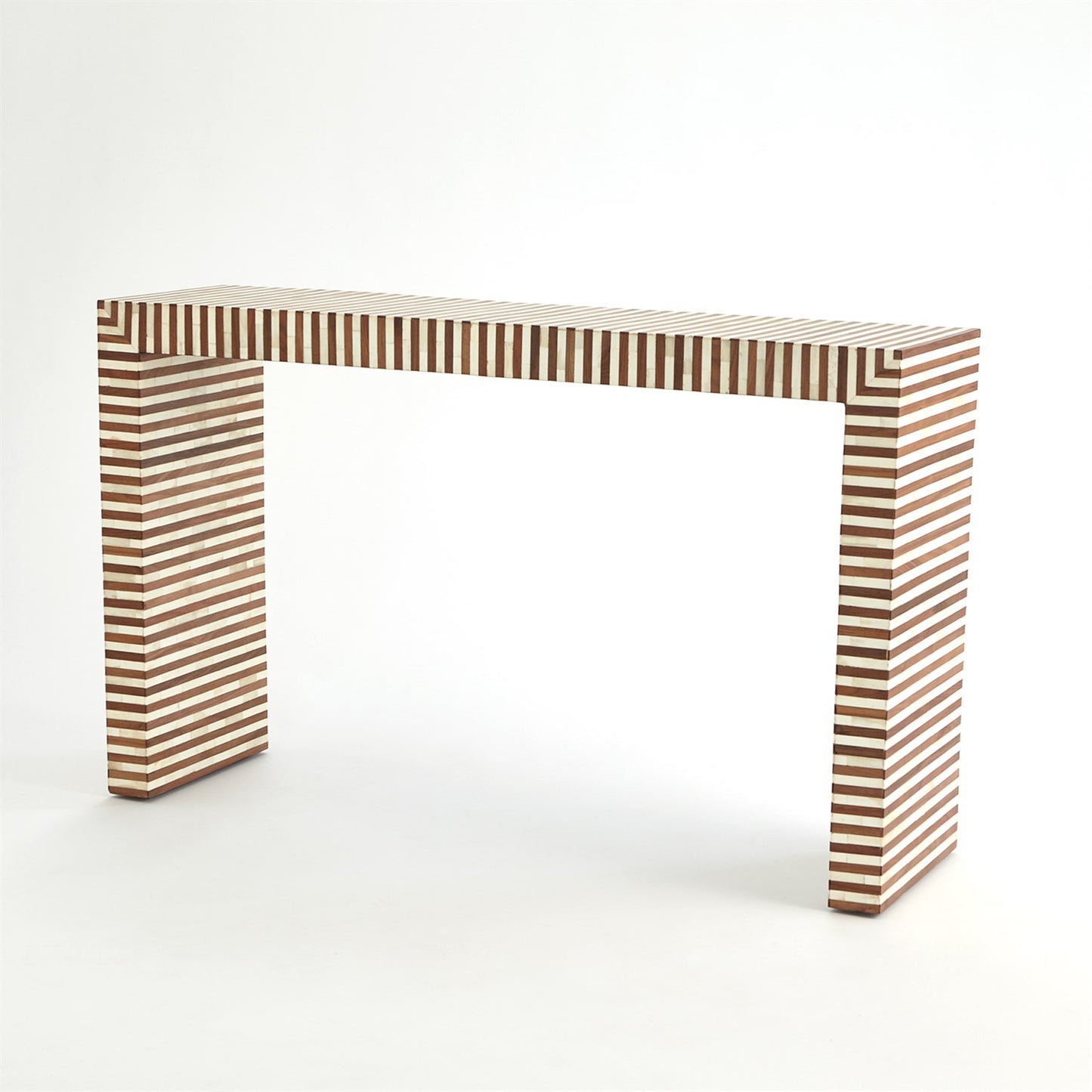Sienna Console - Walnut/Bone