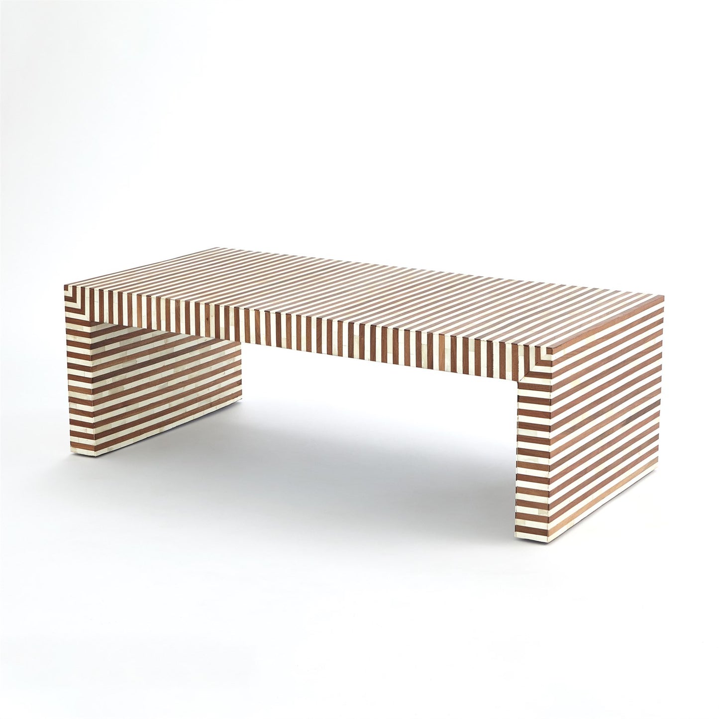 Sienna Coffee Table - Walnut/Bone