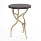 Root Table - Faux Brass w/Black Marble - Grats Decor Interior Design & Build Inc.