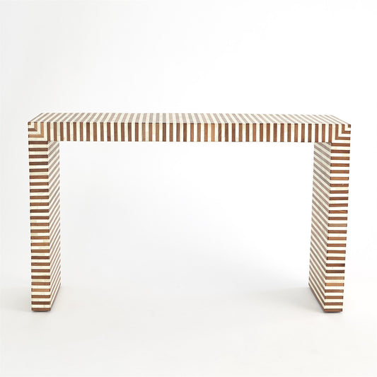 Sienna Console - Walnut/Bone
