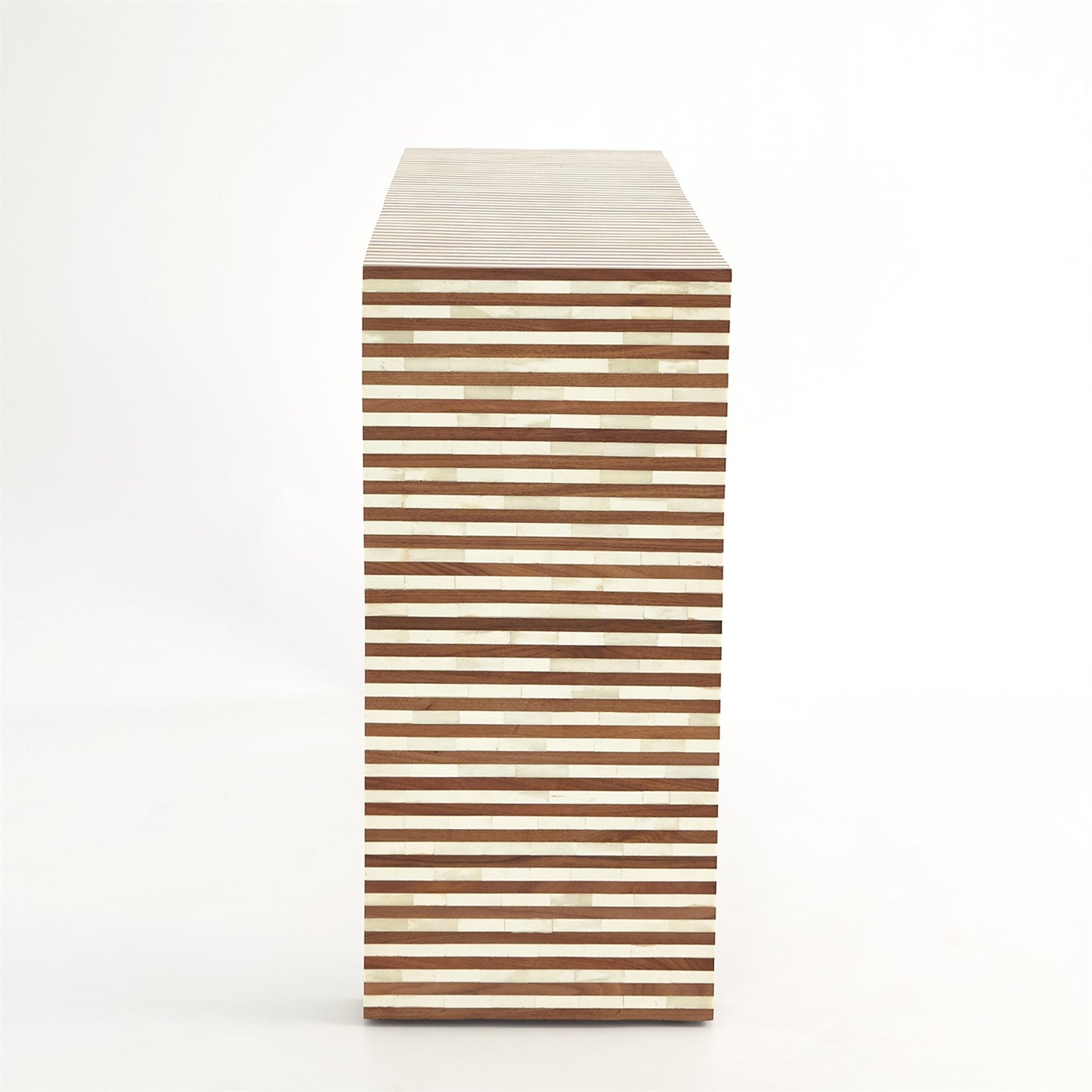 Sienna Console - Walnut/Bone