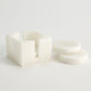 S/8 Alabaster Coasters w/Holder