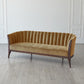 Channel Back Sofa - Toast Velvet
