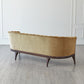 Channel Back Sofa - Toast Velvet