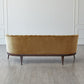 Channel Back Sofa - Toast Velvet