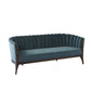 Channel Back Sofa - Dragonfly Velvet