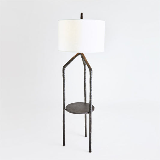 Trio Table/ Floor Lamp - Bronze Verdi w/ Granite