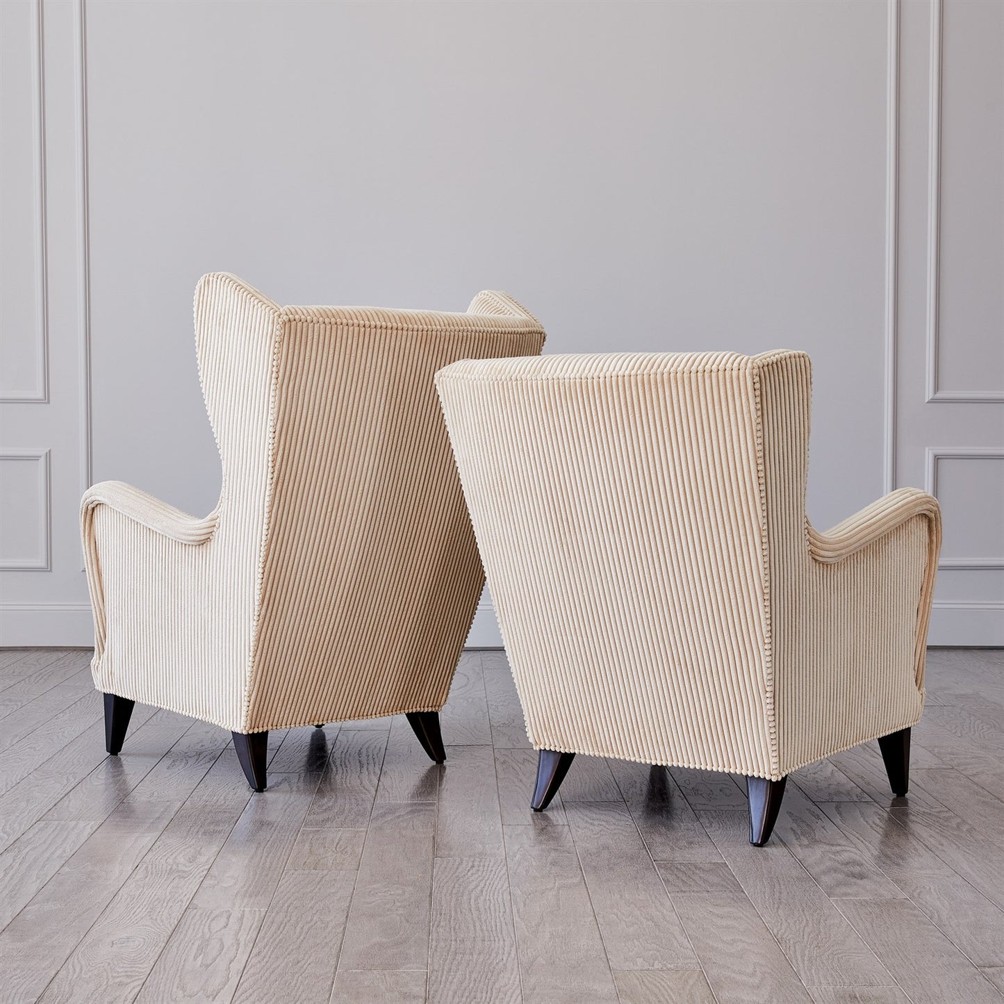 Wing Chair - Wide Wale Corduroy - Vanilla