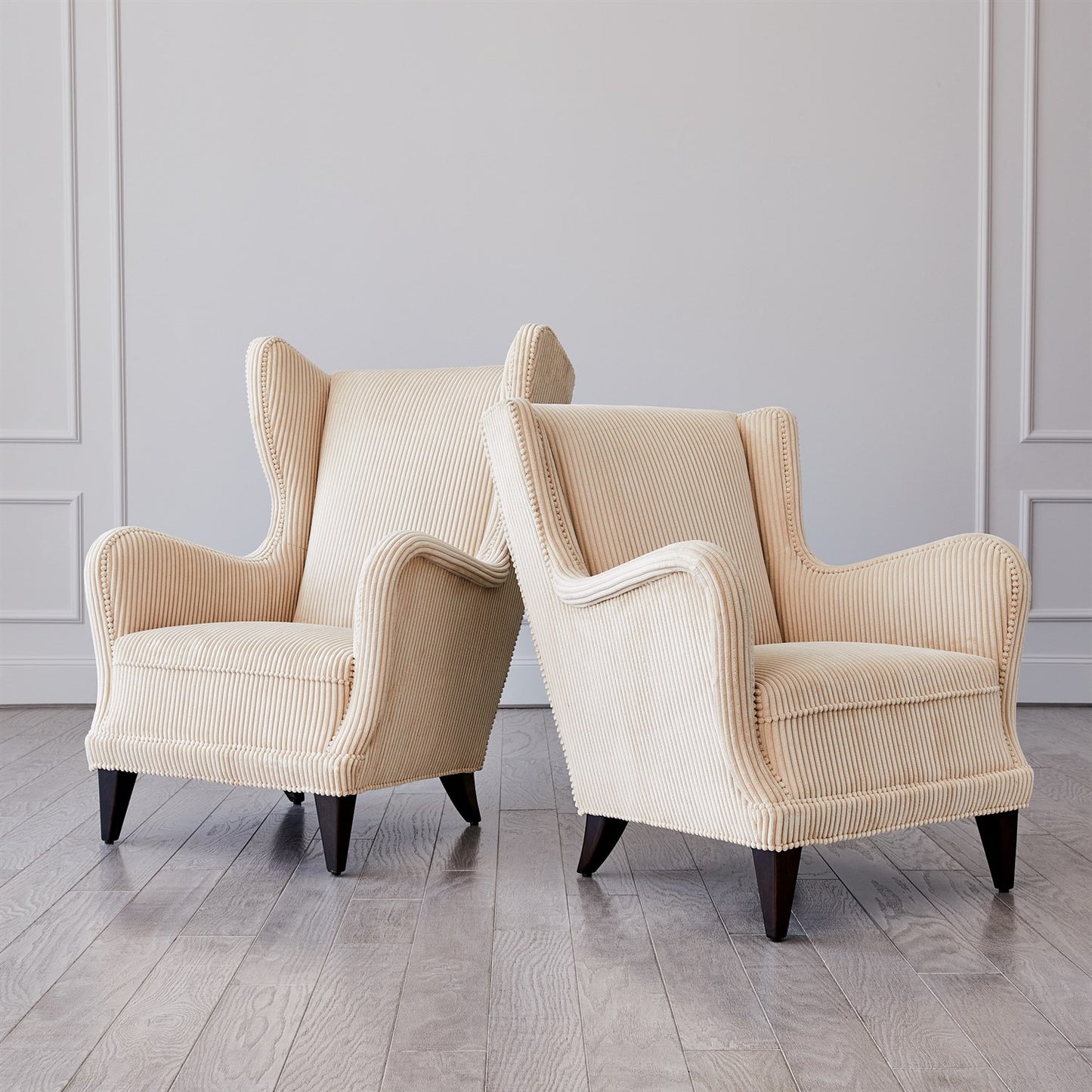 Wing Chair - Wide Wale Corduroy - Vanilla