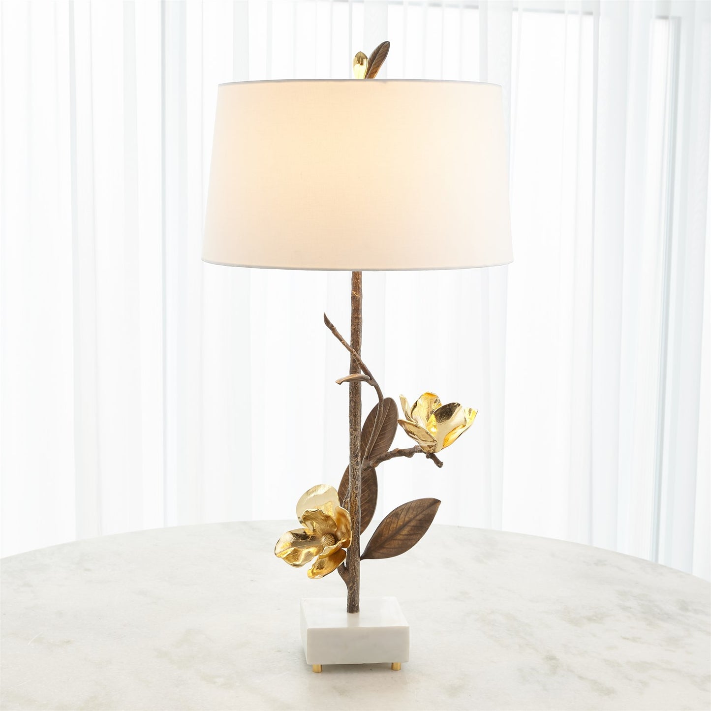 Magnolia Flower Table Lamp - Right
