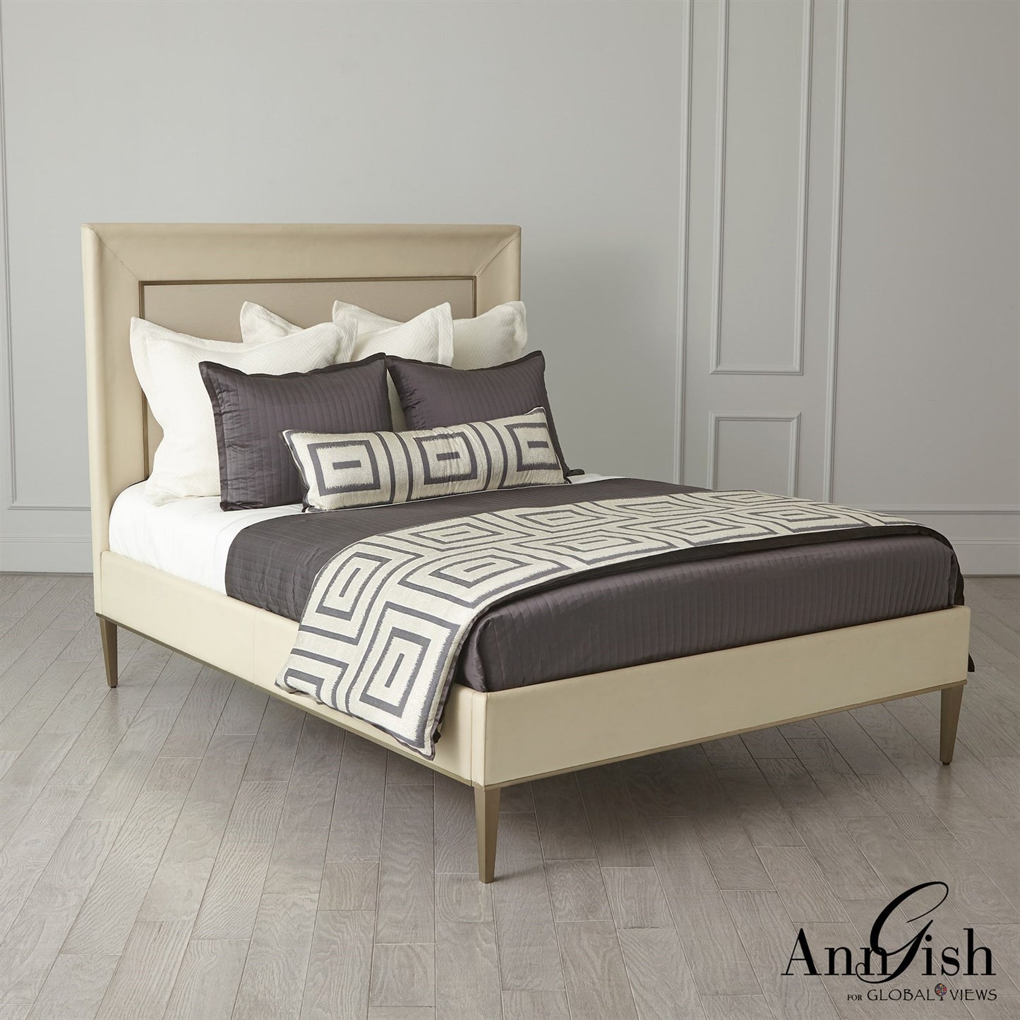 Ellipse Bed - Ivory - Queen/ King