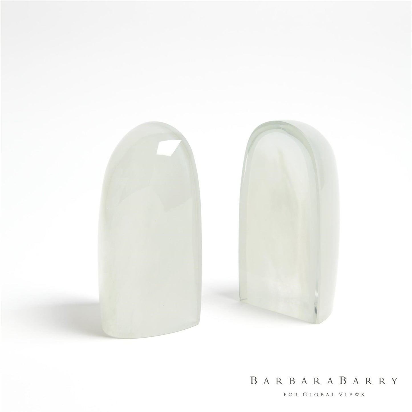 Barbara Barry Iceberg Bookends - Mist