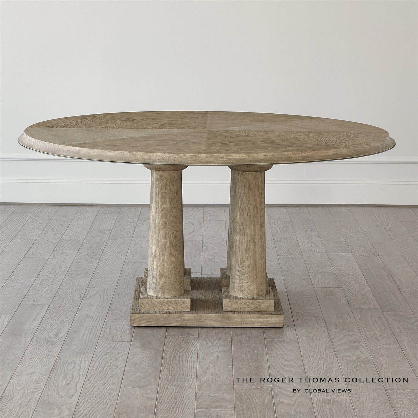 Titian Dining Table-Grey Sandblasted Oak-60" Top