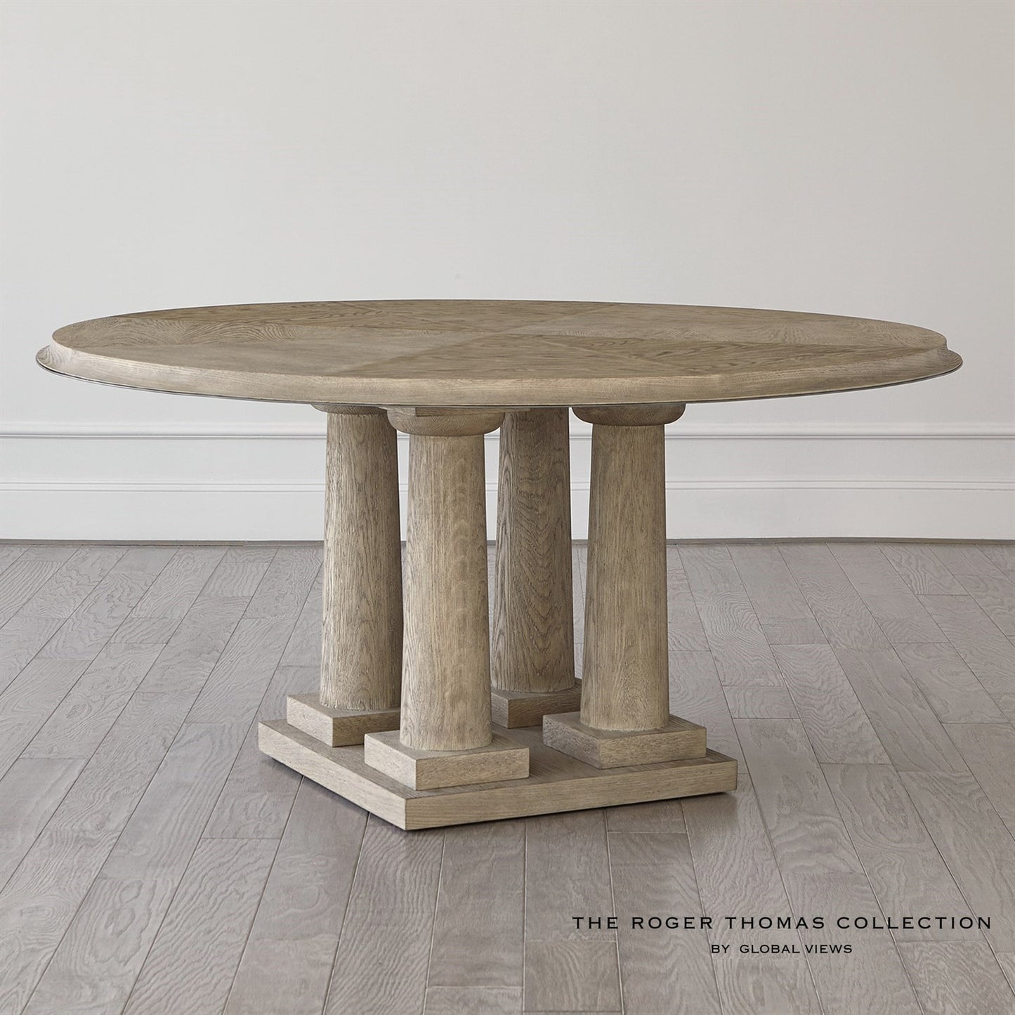 Titian Dining Table-Grey Sandblasted Oak-60" Top