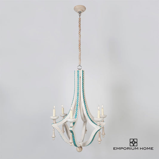 Cabochon Chandelier - Turquoise