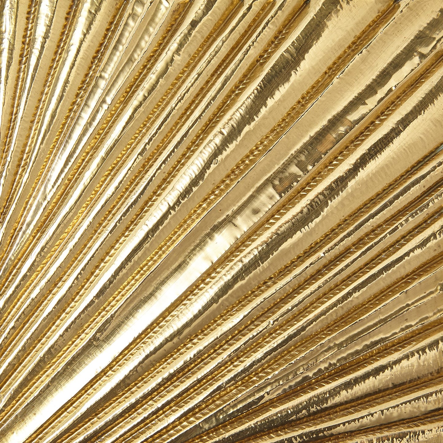 Linen Fold Mirror - 2 sizes - Brass