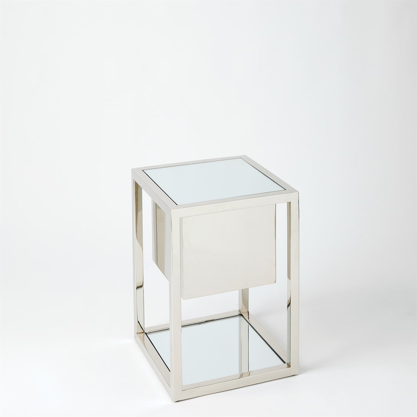 Escher Side Table / Planter - Nickel