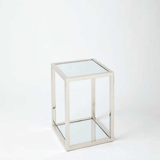Escher Side Table / Planter - Nickel