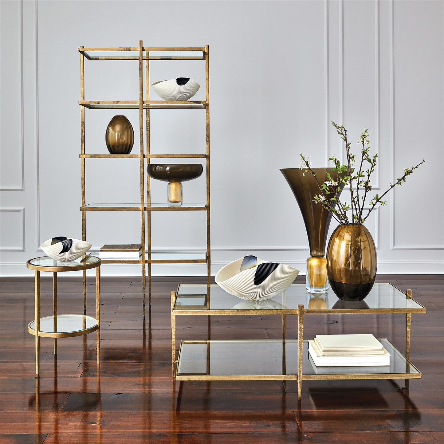 Laforge Cocktail Table - Antique Gold