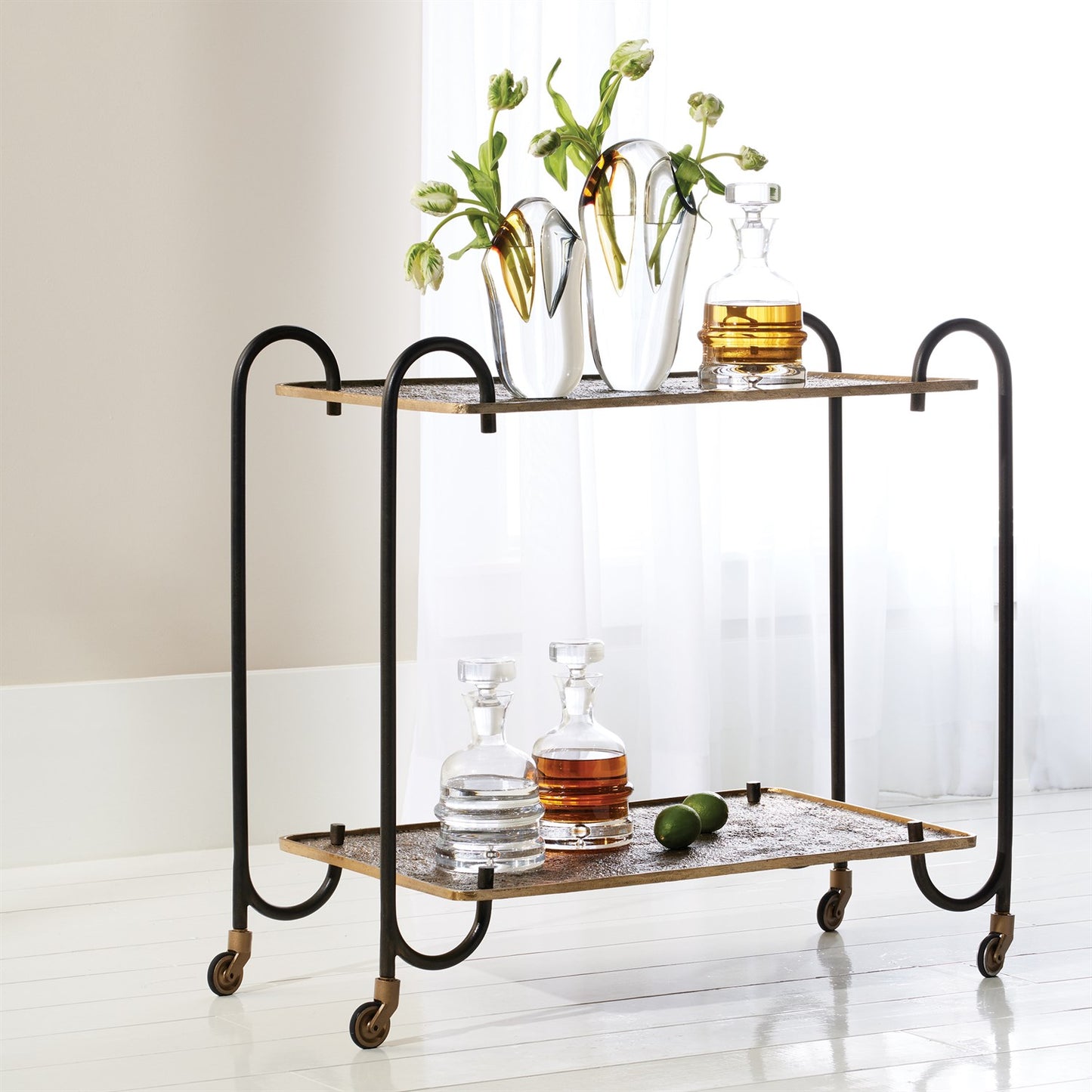 Blade Bar Cart - Bronze