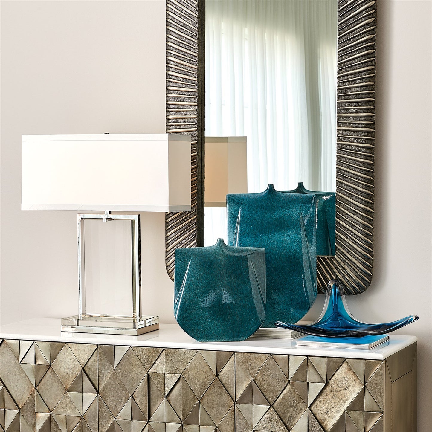 Valencia Mirror - Antique Nickel