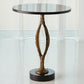 Pod Accent Table-Antique Gold - Grats Decor Interior Design & Build Inc.