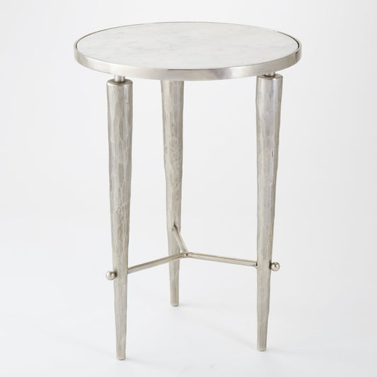 Jasper Accent Table - Nickel - Grats Decor Interior Design & Build Inc.