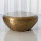 Goa 35"Dia/47"Dia Cocktail Table-Antique Brass
