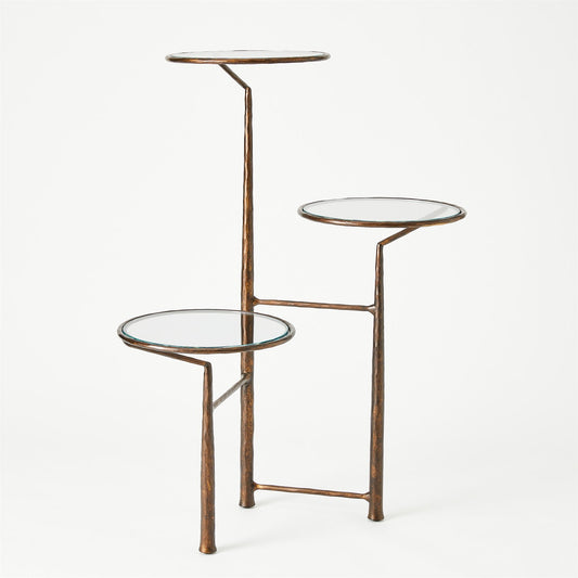 Unity Pedestal w/ Glass - Bronze