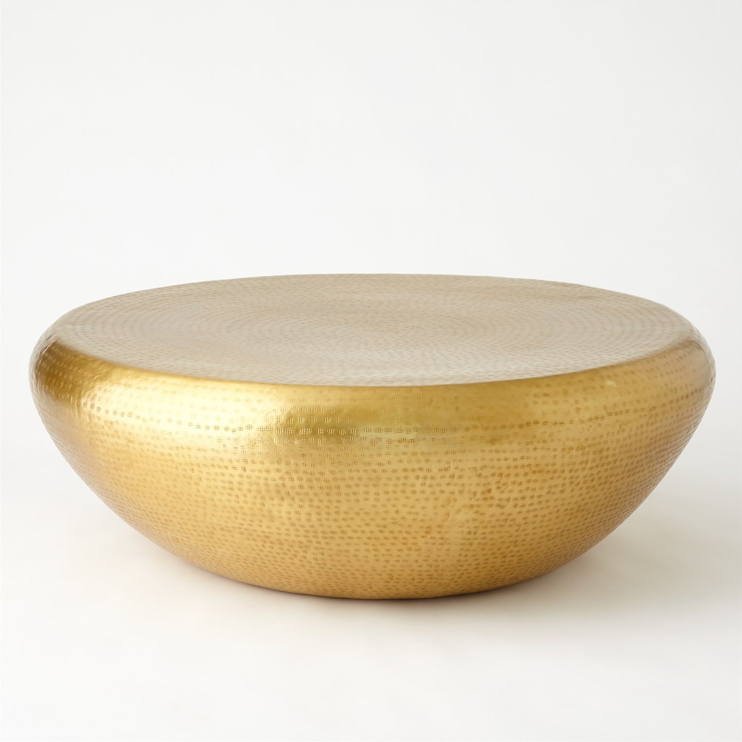 Goa 35"Dia/47"Dia Cocktail Table-Antique Brass