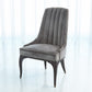 Channel Tufted Dining Chair - Gargoyle