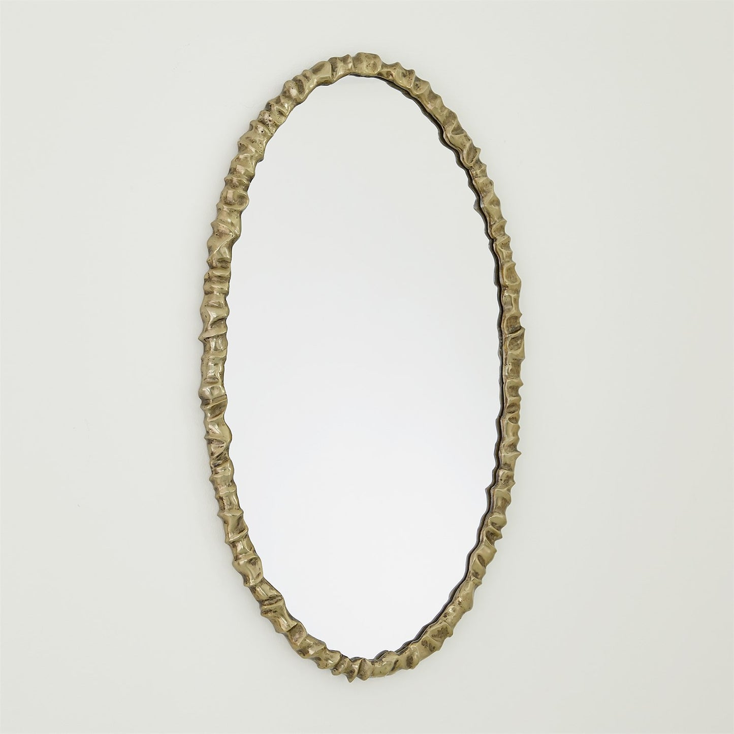 Artiste Oval Mirror - Brass - Grats Decor Interior Design & Build Inc.